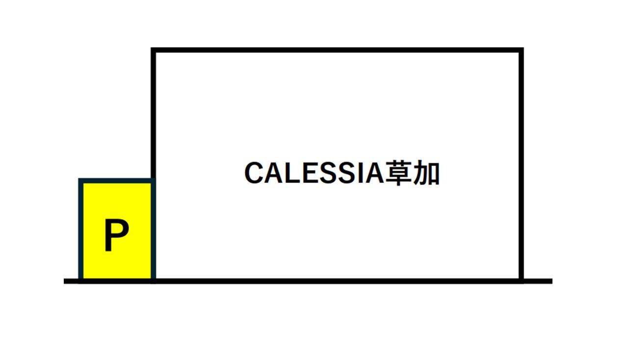 CALESSIA草加駐車場の駐車配置図
