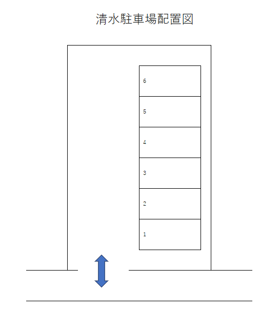 清水駐車場の駐車配置図