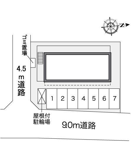 アーク M I(30050)の駐車配置図