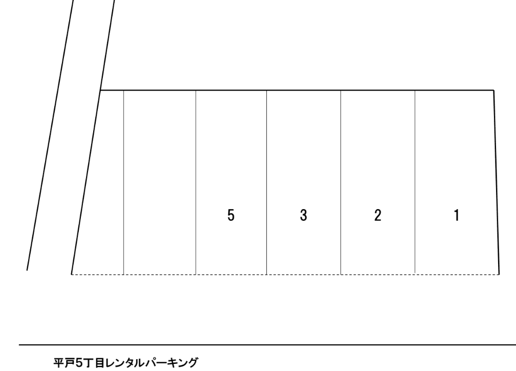 平戸5丁目レンタルパーキングの駐車配置図