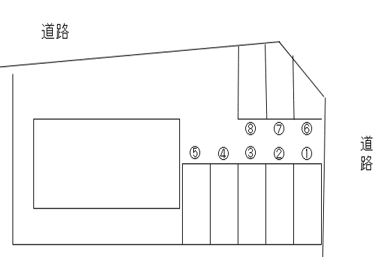 大門吉野駐車場2の駐車配置図