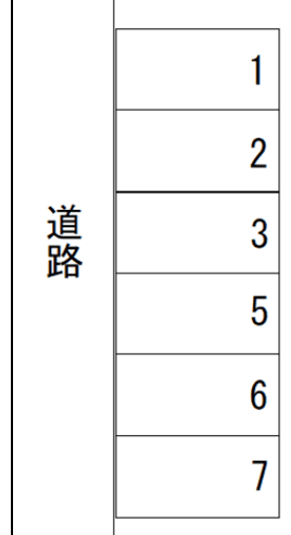 大森東4‐17 須山駐車場の駐車配置図