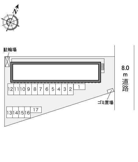 アムール IWAO(27813)の駐車配置図