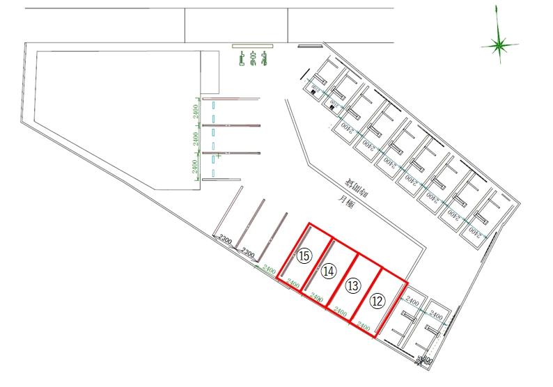 Primo駐車場の駐車配置図