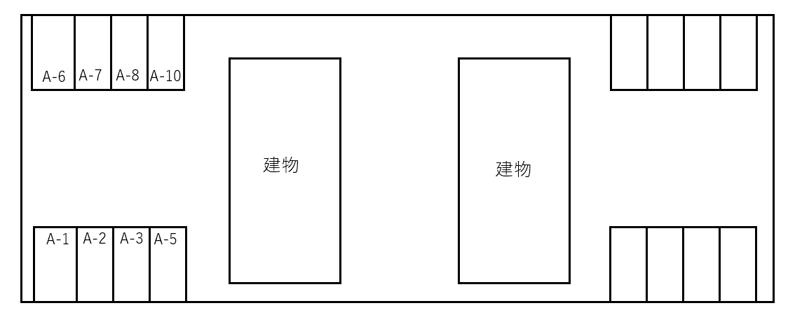 サンライズAの駐車配置図