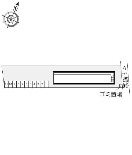 タウンコート(12486)の駐車配置図