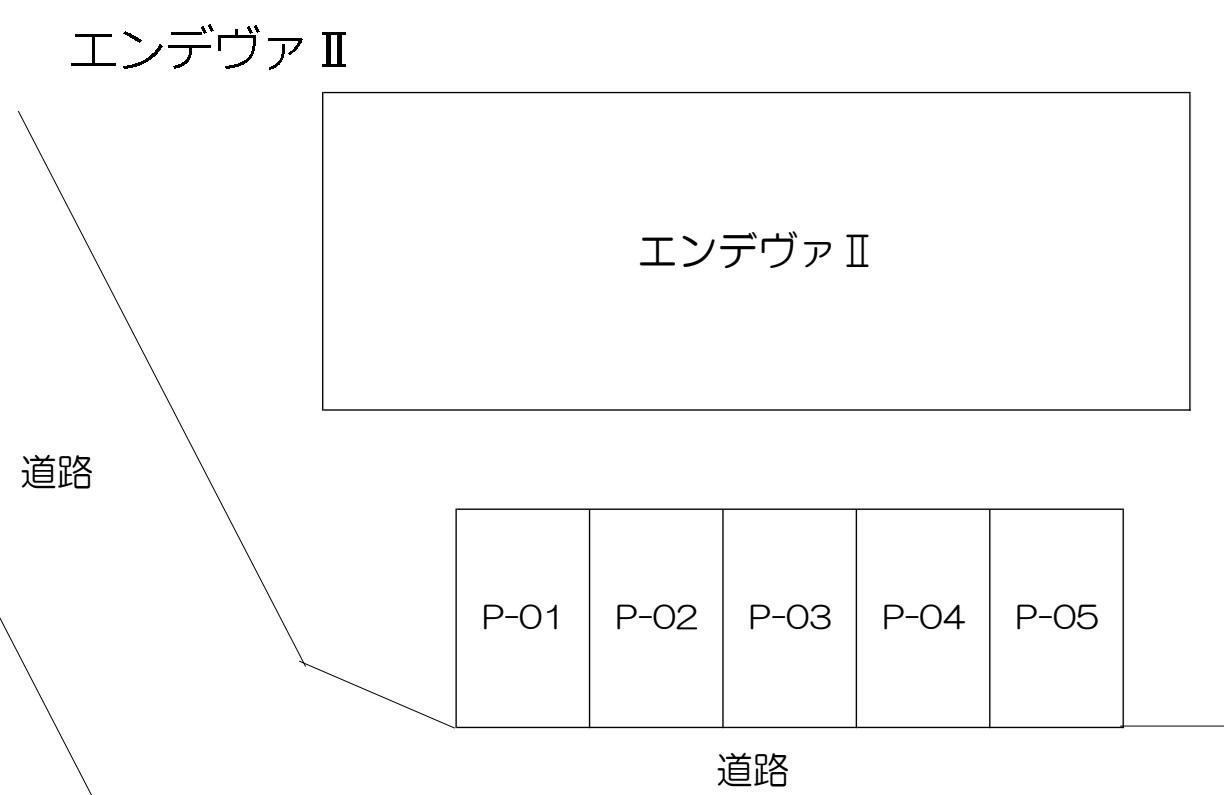 エンデヴァⅡ(旧管理)の駐車配置図