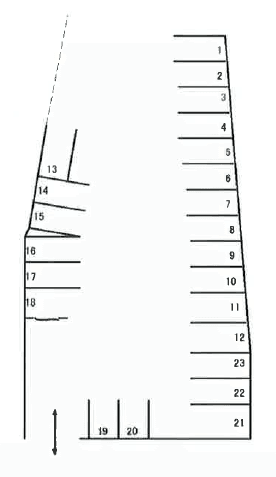 元町駐車場の駐車配置図