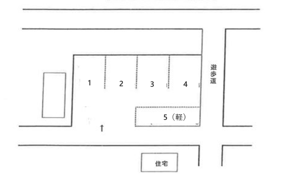 木下Ⅱパーキングの駐車配置図