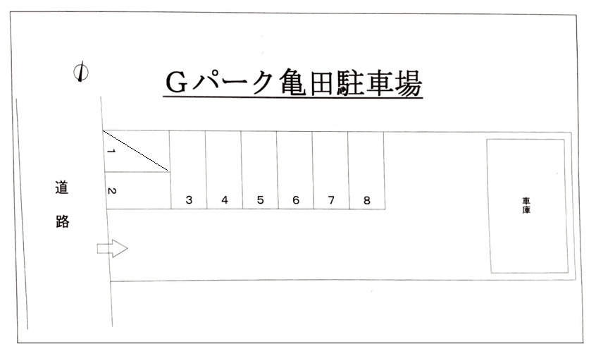 G パーク II 日出山駐車場の駐車配置図