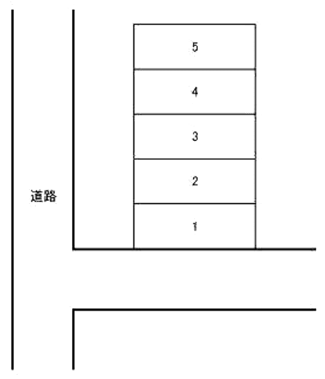 向小金2丁目駐車場の駐車配置図