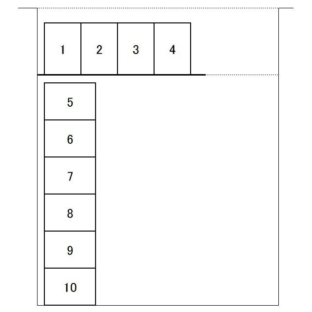 F1-1パーキングの駐車配置図