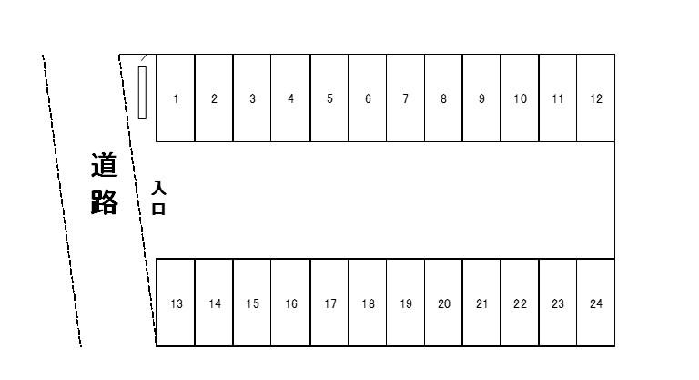 栄町駐車場の駐車配置図
