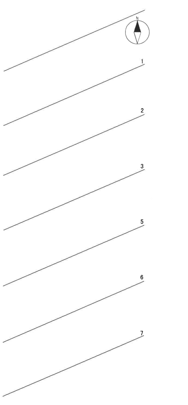堀井駐車場の駐車配置図