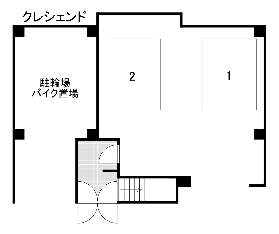 クレシェンドの駐車配置図