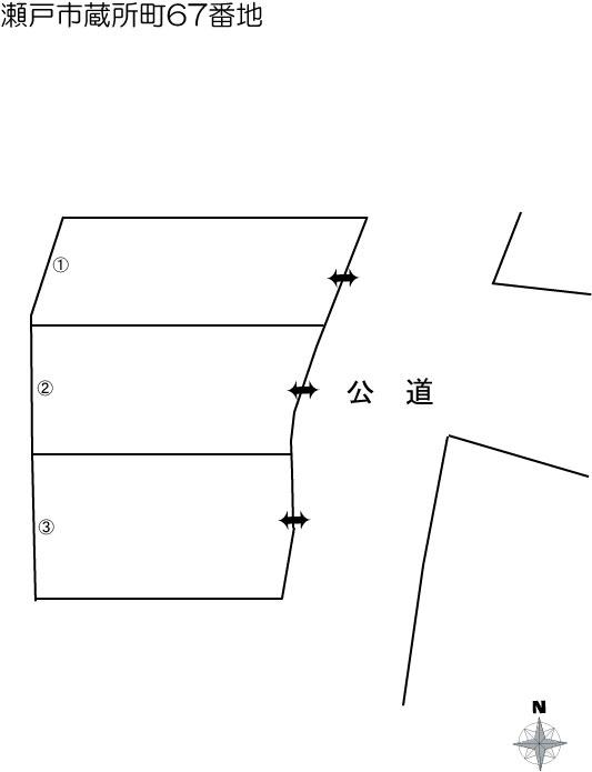 蔵所町駐車場の駐車配置図