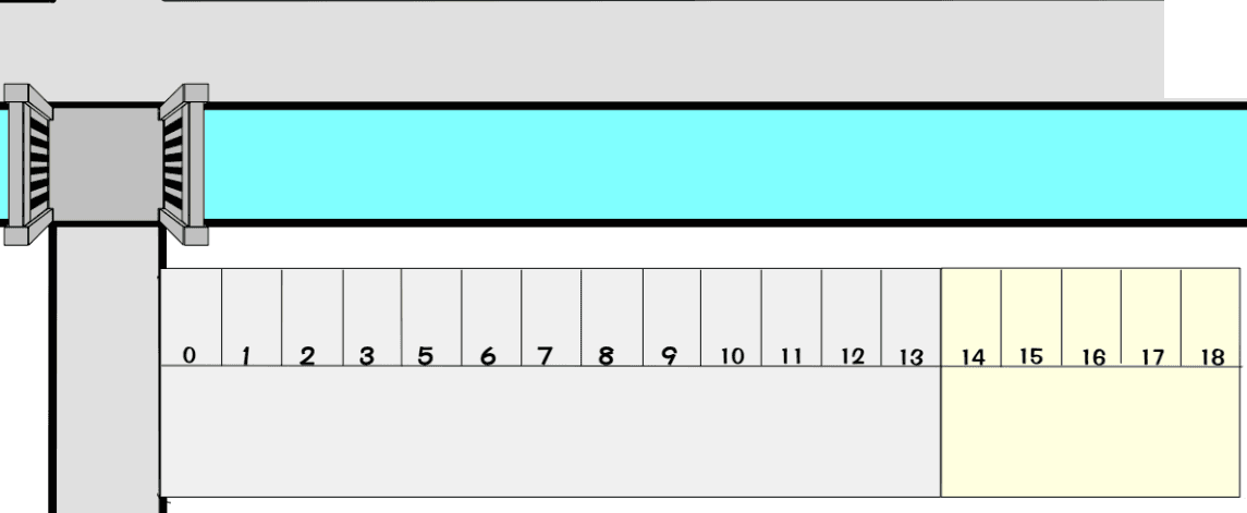 小倉駐車場の駐車配置図