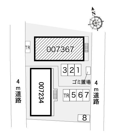 中曽根Ⅱ(7367)の駐車配置図