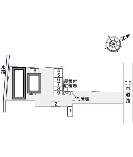 コンフォール(26722)の駐車配置図