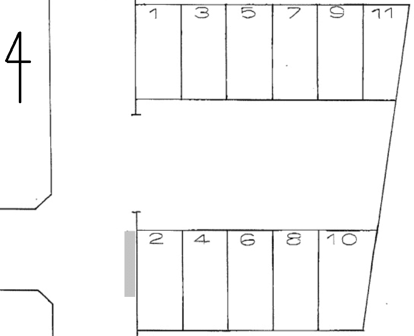 秋元調布駐車場の駐車配置図