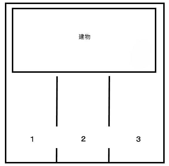 第1駐車場の駐車配置図