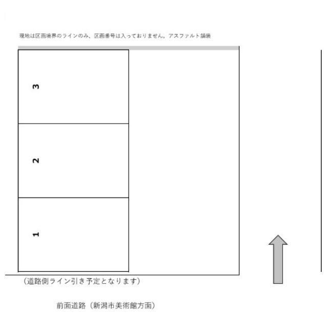 田中町駐車場の駐車配置図