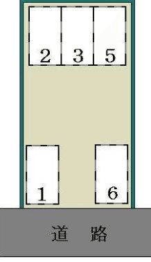 丸山駐車場の駐車配置図