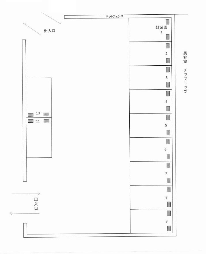 J-726の駐車配置図