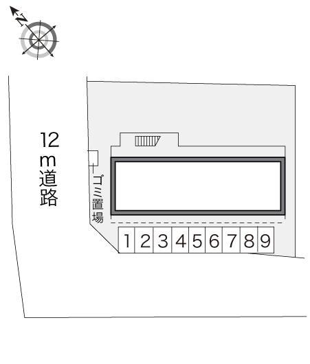 美しが丘西プラザ(16055)の駐車配置図