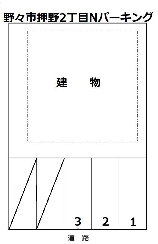 野々市押野2丁目Nパーキングの駐車配置図