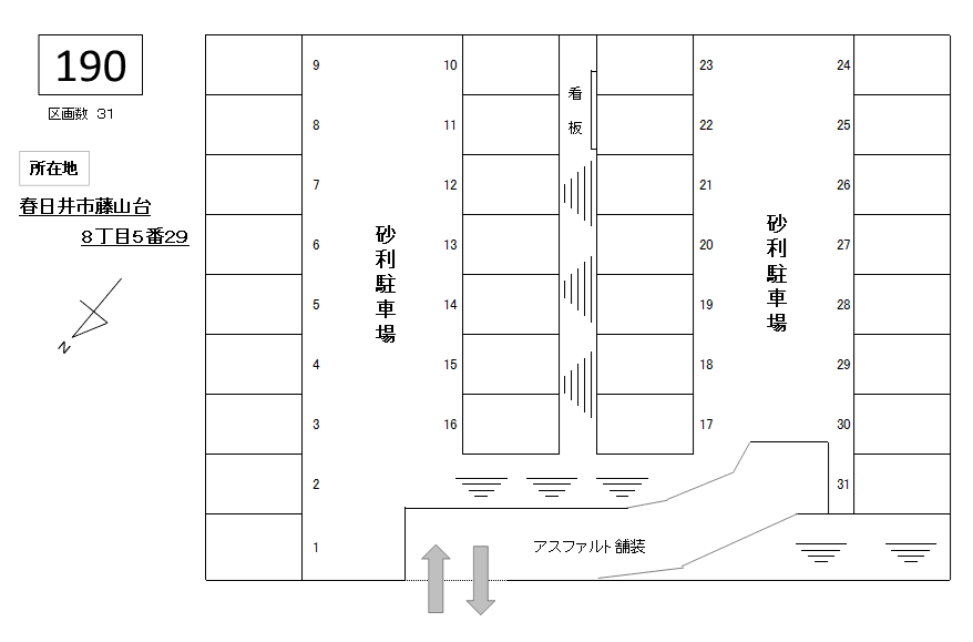 J-190の駐車配置図