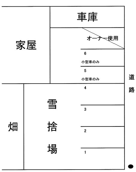 本郷通11丁目南8・9駐車場の駐車配置図