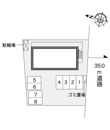 エポック上地(25066)の駐車配置図