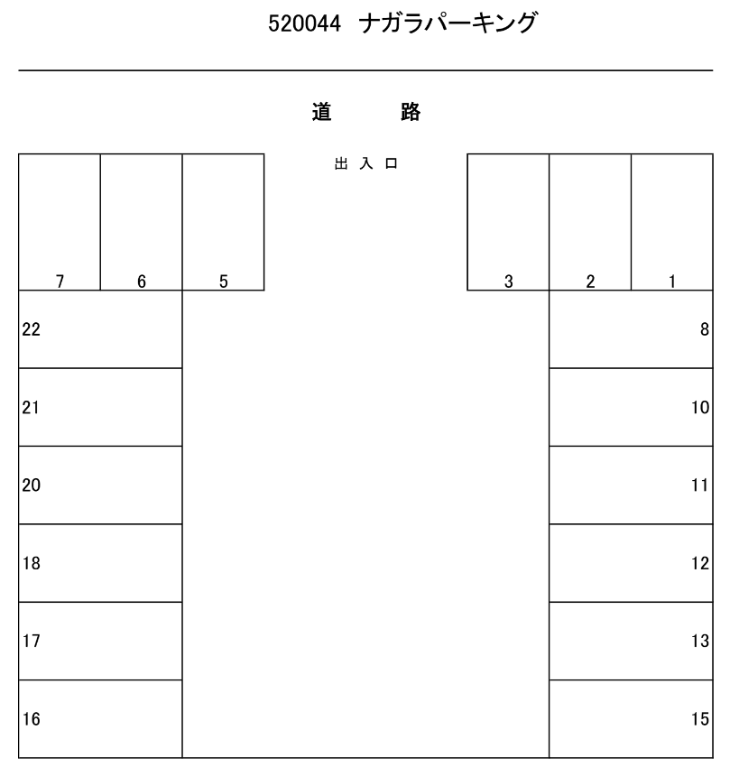520044の駐車配置図