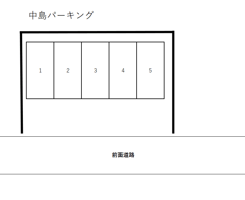 中島パーキングの駐車配置図