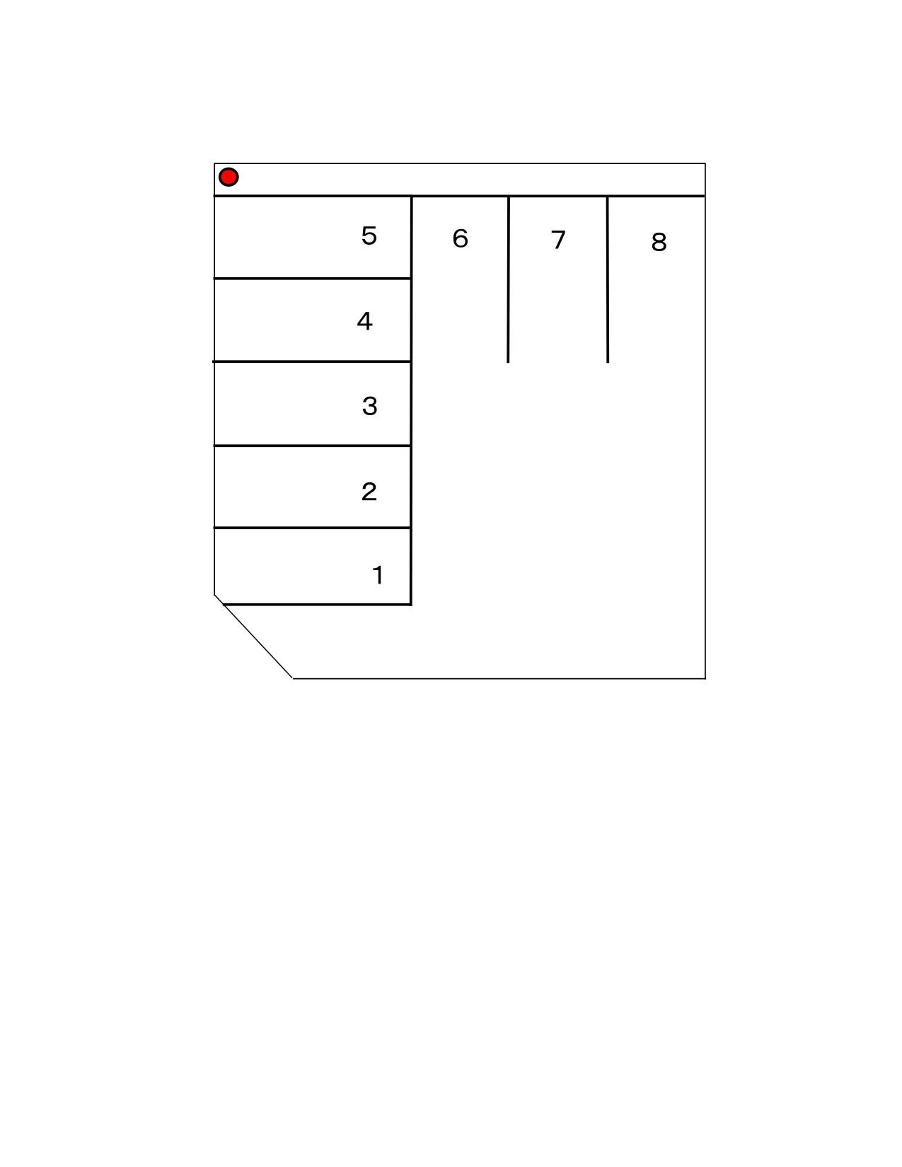 井上町2丁目駐車場の駐車配置図