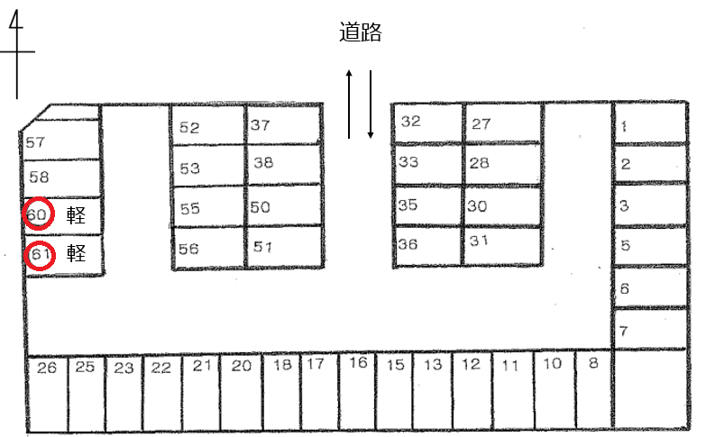 P305の駐車配置図