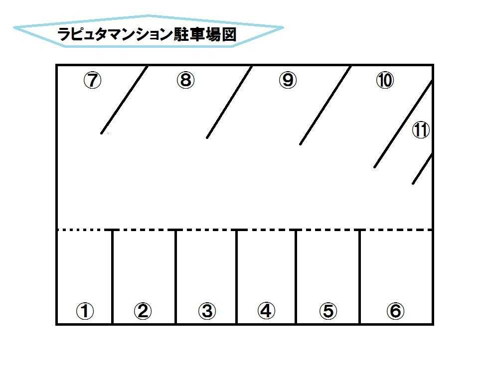 Kパーキングの駐車配置図