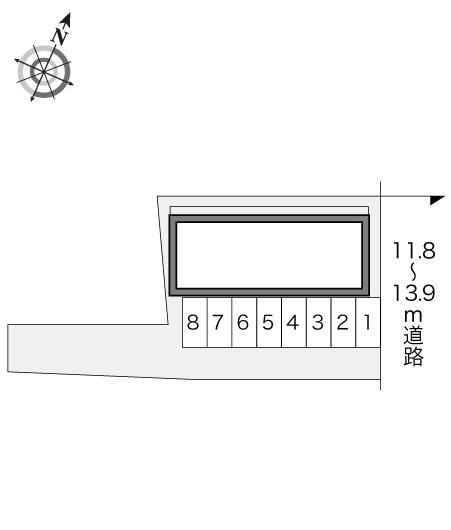 クレスト石原(22363)の駐車配置図