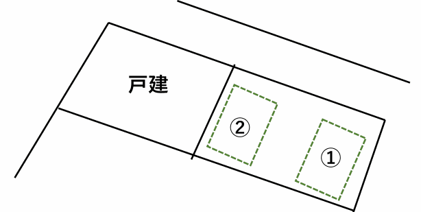 浜竹1・熊切駐車場の駐車配置図