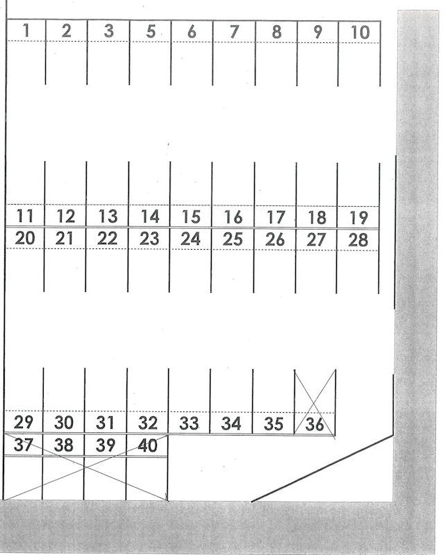 永妻駐車場の駐車配置図