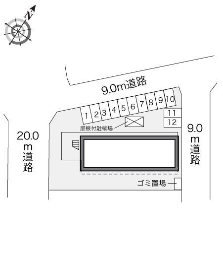 Oak(24163)の駐車配置図