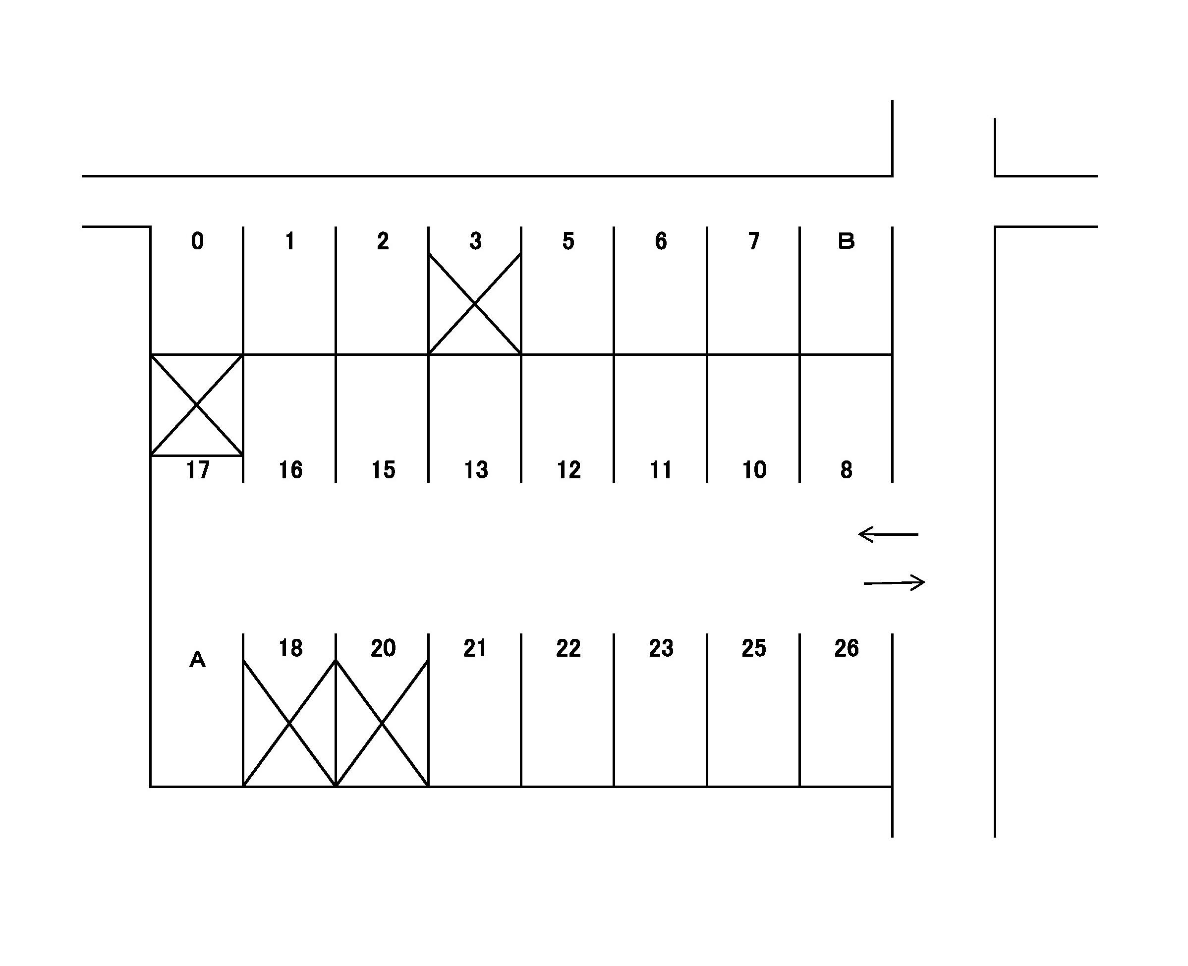 J-165の駐車配置図
