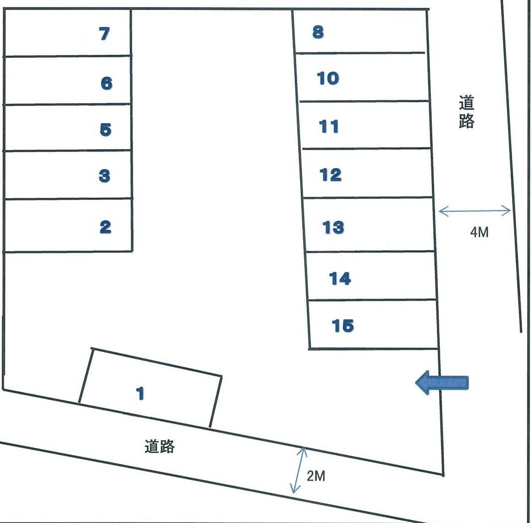 若宮パーキングの駐車配置図