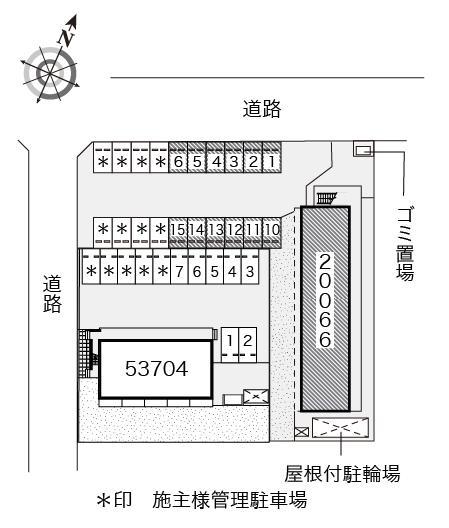 フロイデン(20066)の駐車配置図