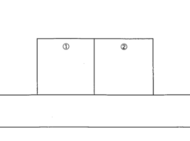 南観音ガレージの駐車配置図