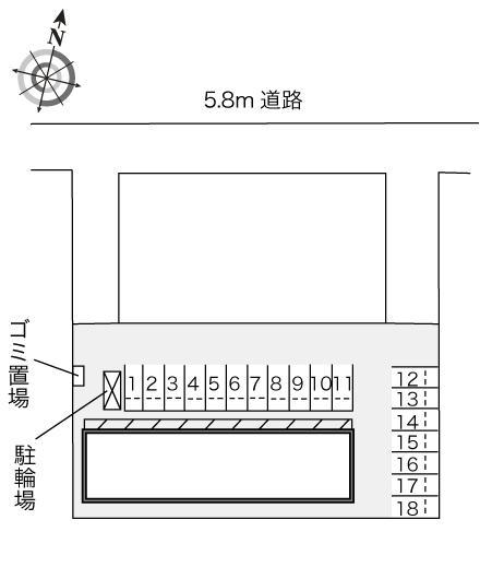 向日葵(22958)の駐車配置図