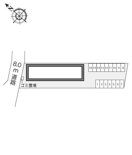エミール美原台A館(20994)の駐車配置図