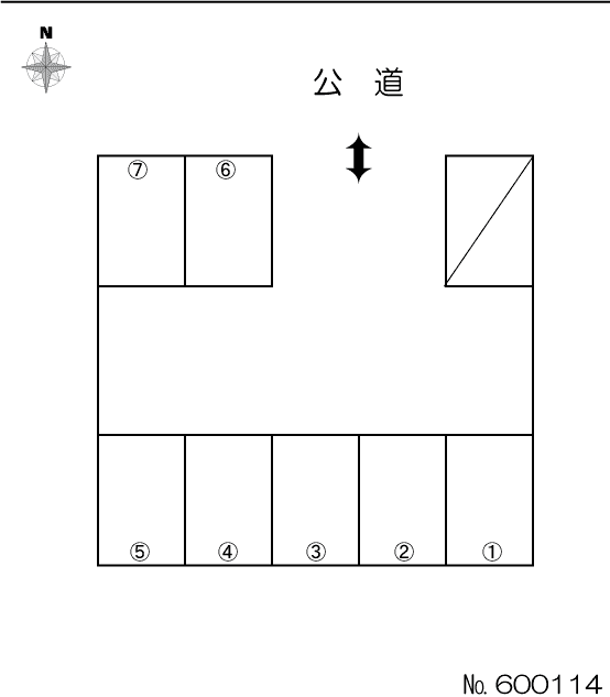 東栄町二丁目(後藤)駐車場の駐車配置図