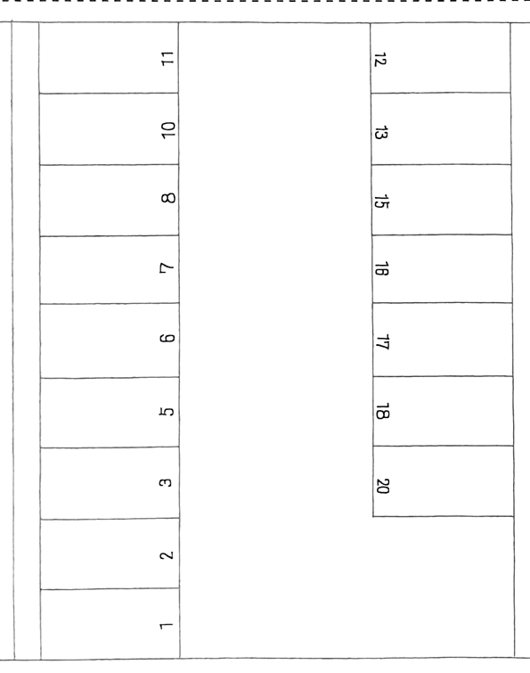 MMパーキングの駐車配置図